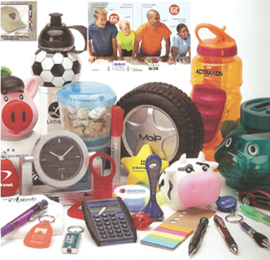 Assortment of promotional products